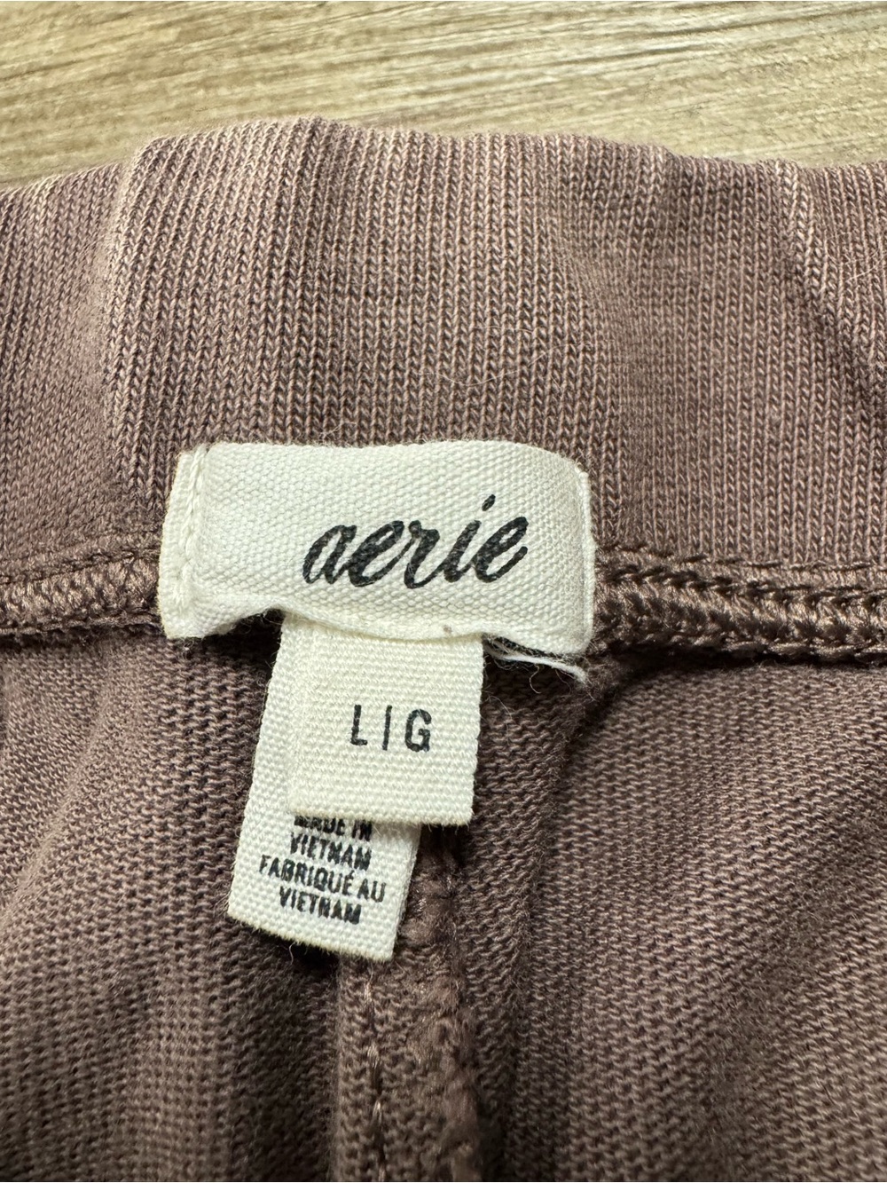 Aerie Brown Jogger Style Sweatpants Size Large - Picture 6 of 8